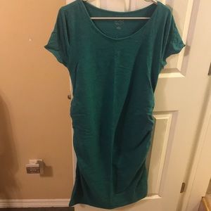 Teal Maternity Dress
